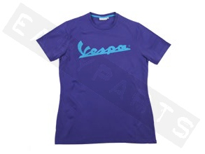 Piaggio T-shirt VESPA Colors Logo Purple Men's Size L